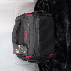 Canon Black and Red Travel Camera Bag